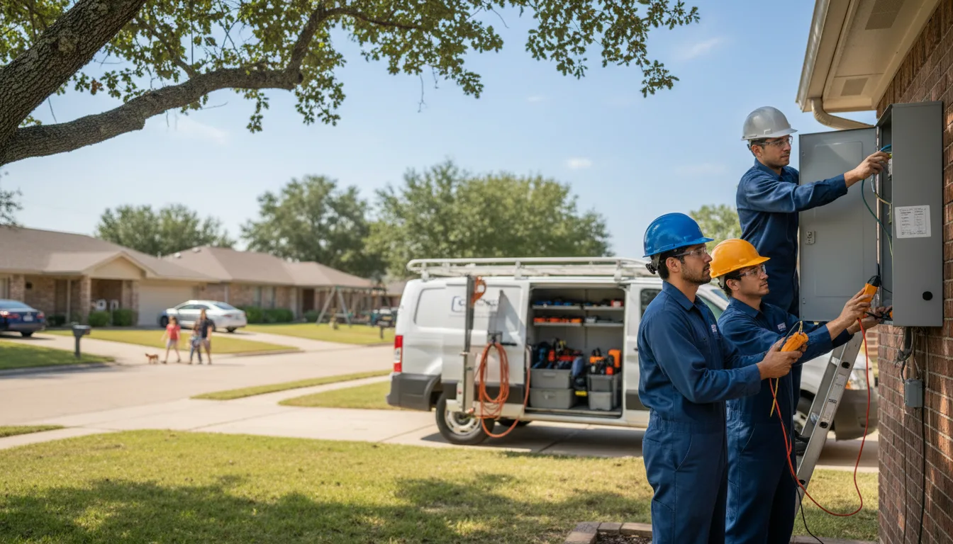 Certified electrician providing emergency electrical services in Cotton Center, TX